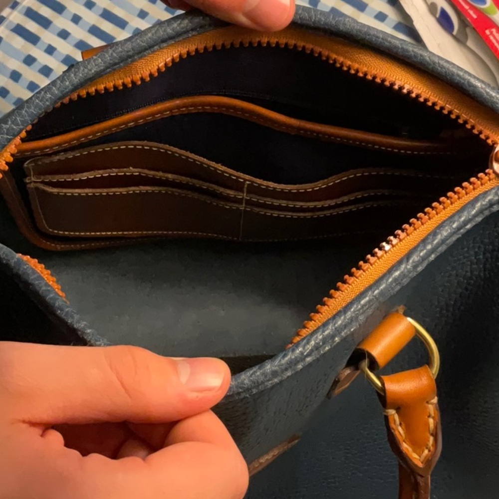 Dooney & Bourke Vintage Blue Doctor Bag/Satchel - Picture 5 of 8